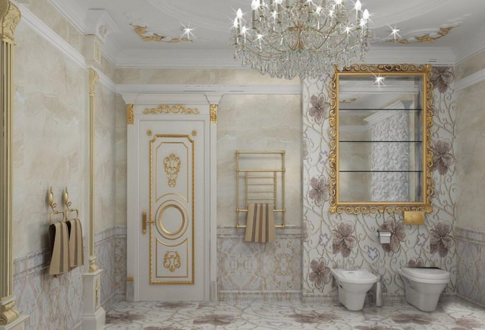 Санузел в стиле Барокко