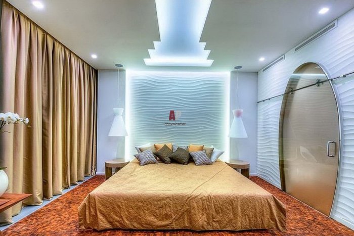 Панель с подсветкой спальня