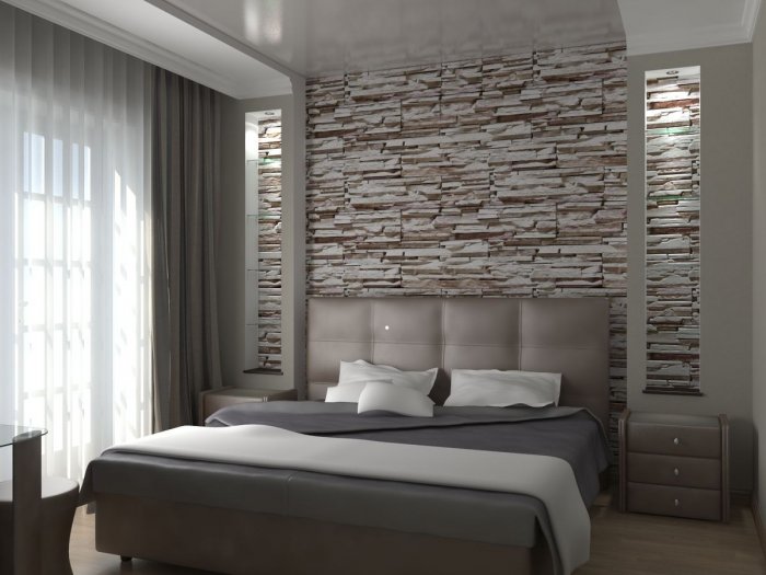 Спальни с камушками
