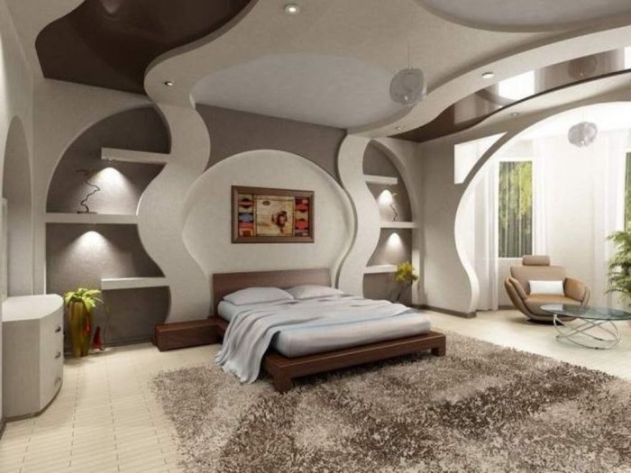 Гипсокартон в интерьере