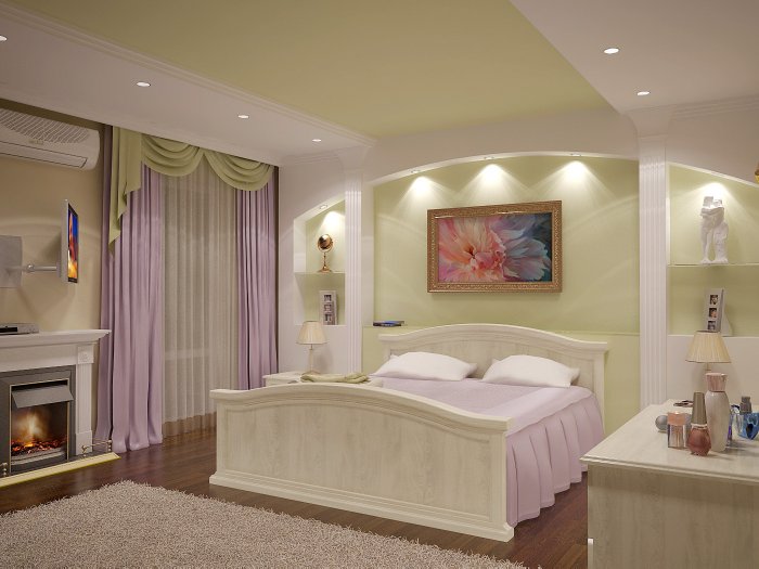 Арка в спальне