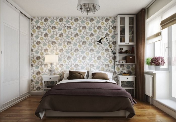 Бюджетный интерьер маленькой спальни