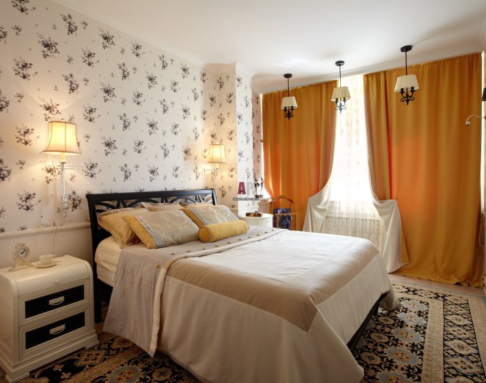 Обои для спальни бюджетный вариант
