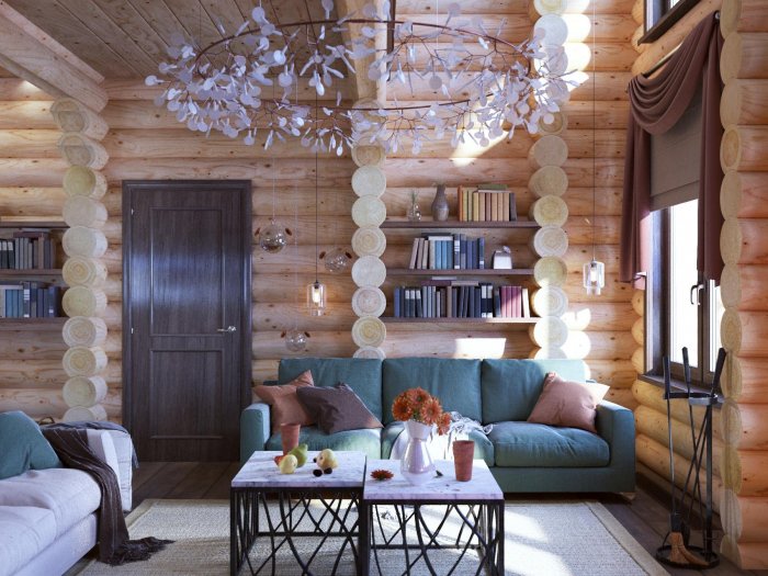 Интерьер сруба