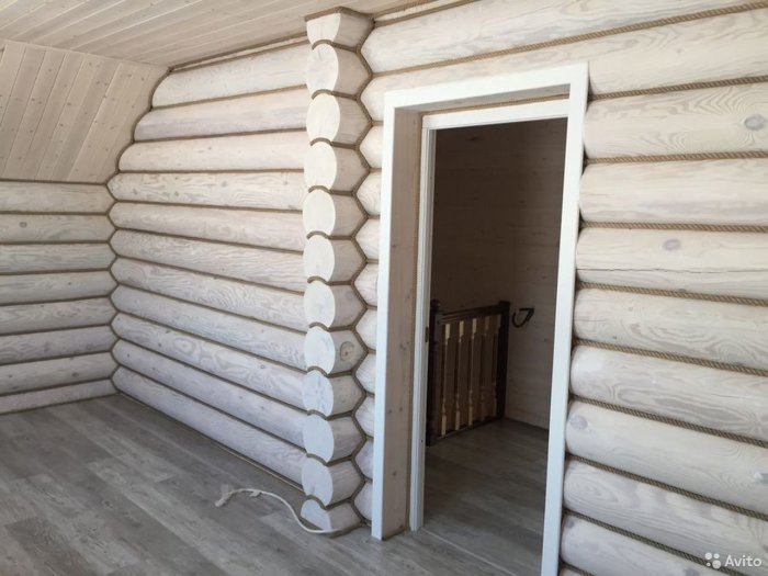 Краска для оцилиндрованного бревна внутри