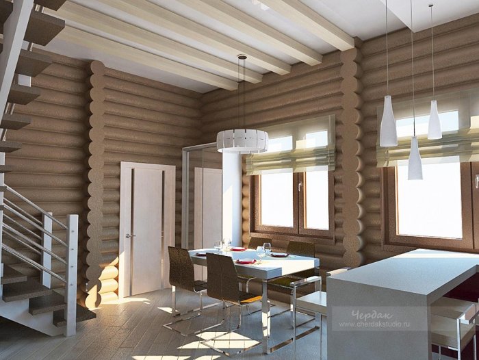 Отделка деревянного дома