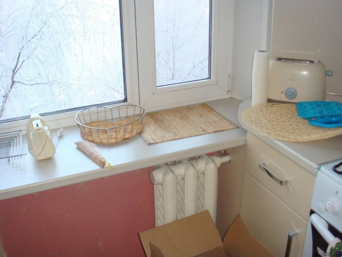 Подоконник хрущевки