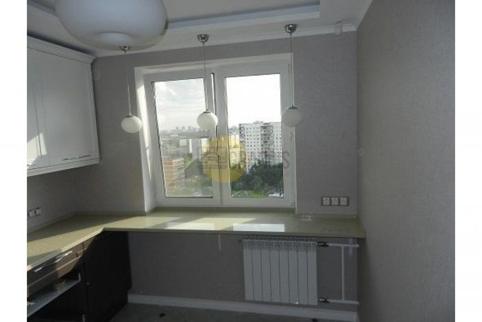 Подоконник-столешница на кухне в хрущевке