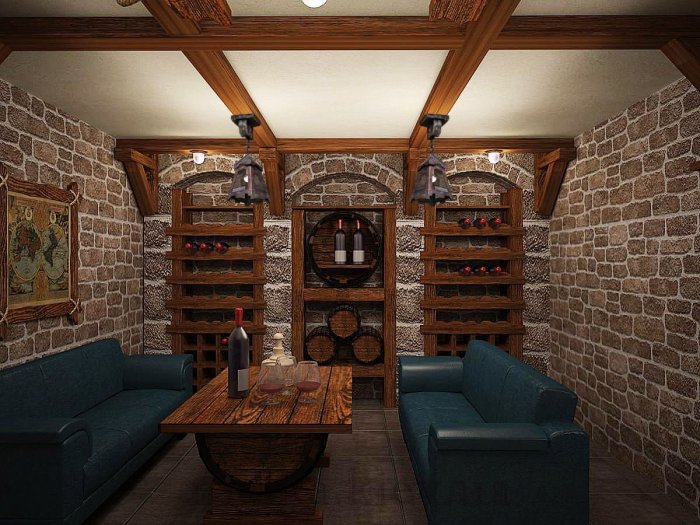 Мрия отель винный погреб