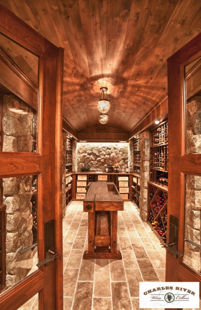 Винный погреб в частном доме дизайн