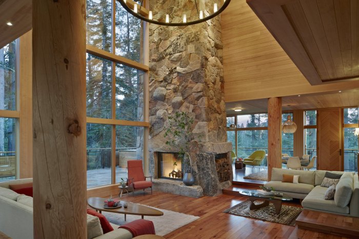 Дом в горах интерьер