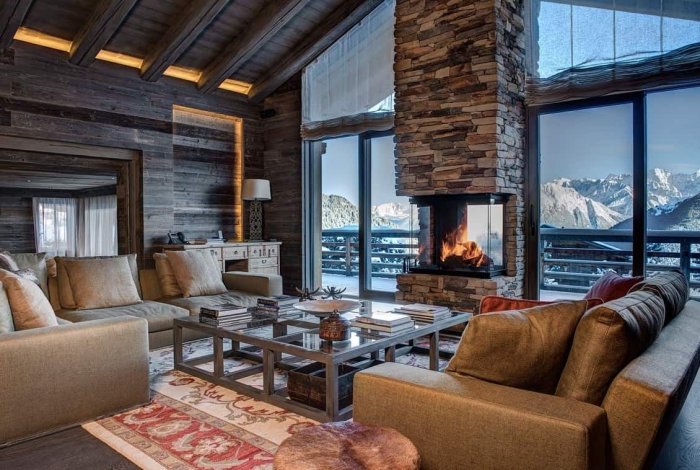 Шалле а горах интерьер