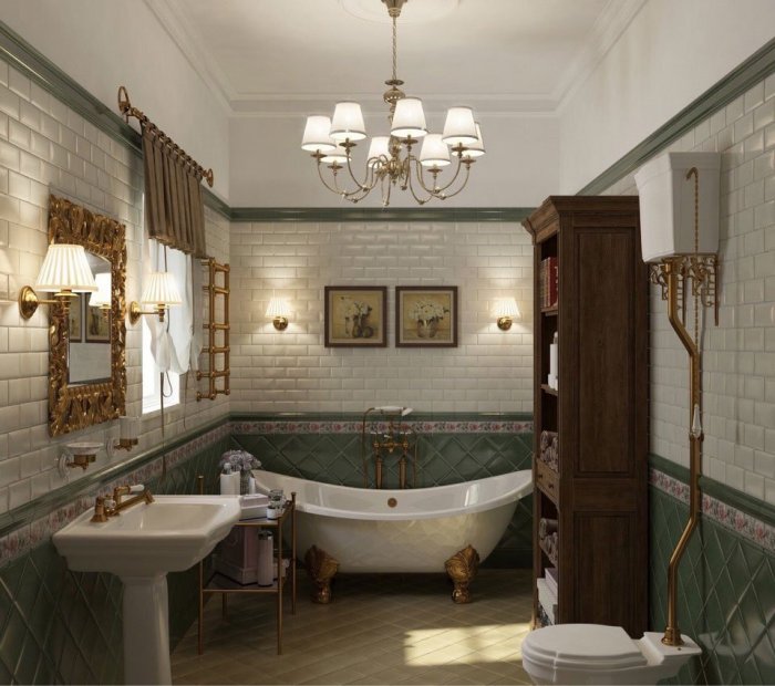 Ванна в английском стиле