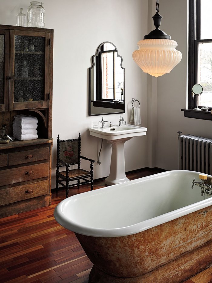 Старинный стиль в ванную