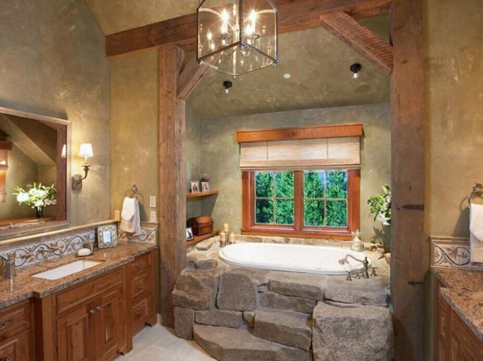 Ванная в стиле Кантри