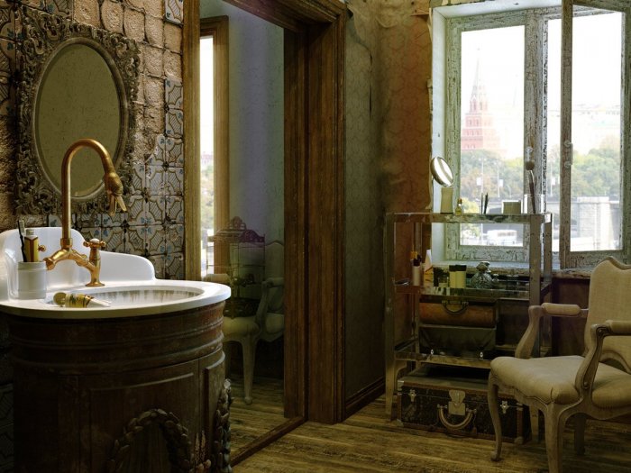 Ванные комнаты Викторианский стиль