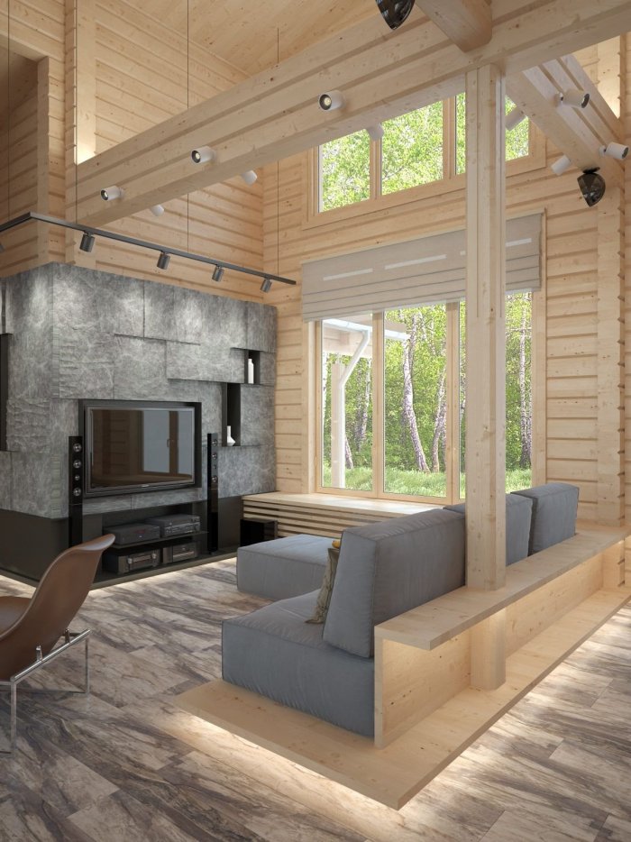 Деревянный дом со вторым светом проекты