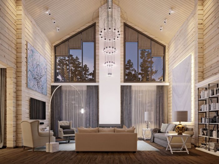 Шторы в гостиную со вторым светом