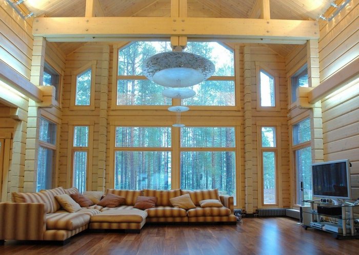 Дом и клееного бруса Honka интерьер