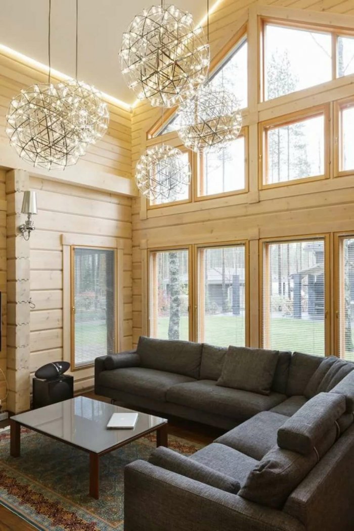 Интерьеры домов Honka из клееного бруса