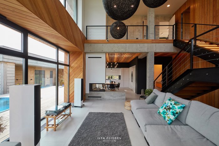 Интерьеры домов в современном стиле