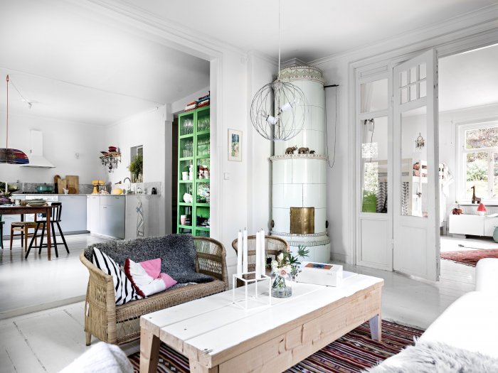 Гостиная в шведском стиле