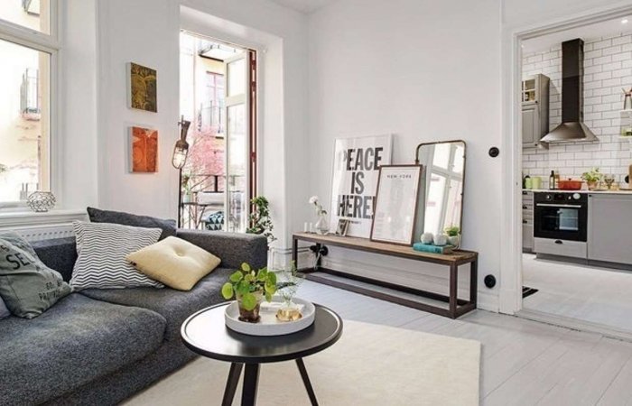 Скандинавский стиль в интерьере 1 комнатной квартиры