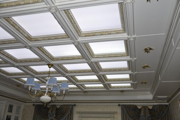 Плитка на потолок ГКЛ потолок