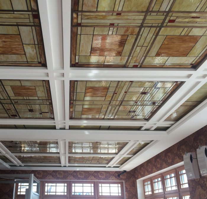 Потолок из гипсокартона квадратами