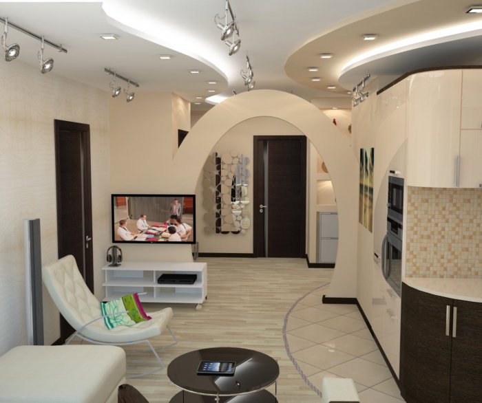 Внутри угловая квартира дизайн