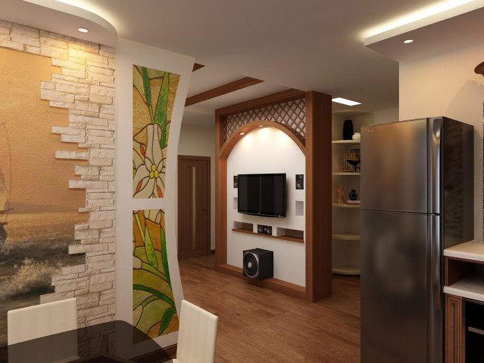 Объединение кухни и коридора