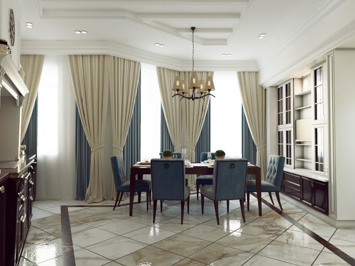 Шторы Неоклассика в гостиную