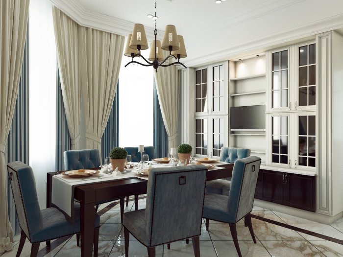 Стиль Неоклассика в интерьере кухни