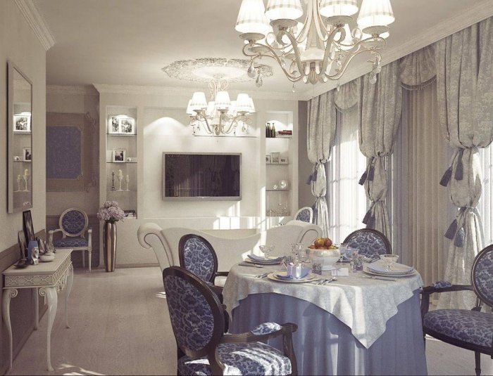 Интерьеры в стиле Неоклассика и Прованс