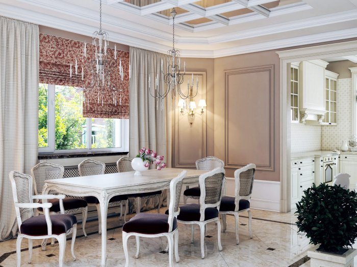 Кухни столовые в стиле современная классика