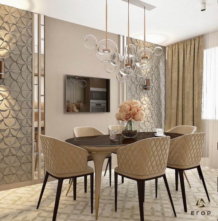 Декор столовой зоны