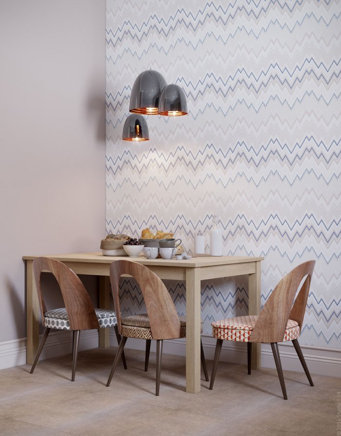 Плитка на стене обеденного стола