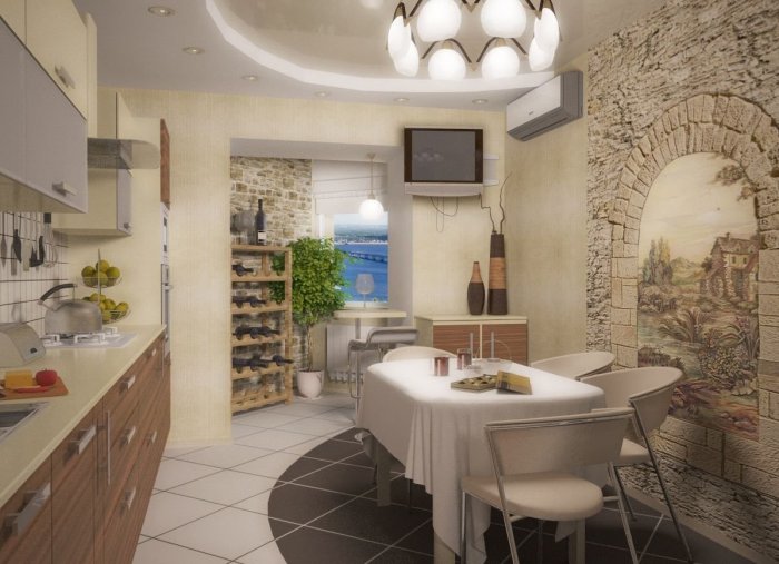 Отделка стен на кухне