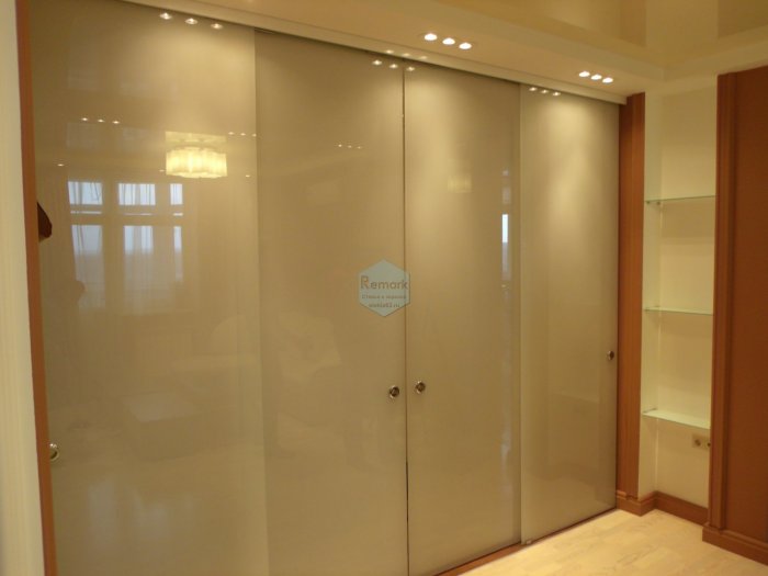 Откатные стеклянные двери