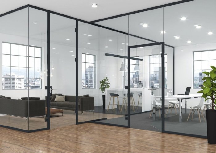 Алюминиевые перегородки 40мм Алютех