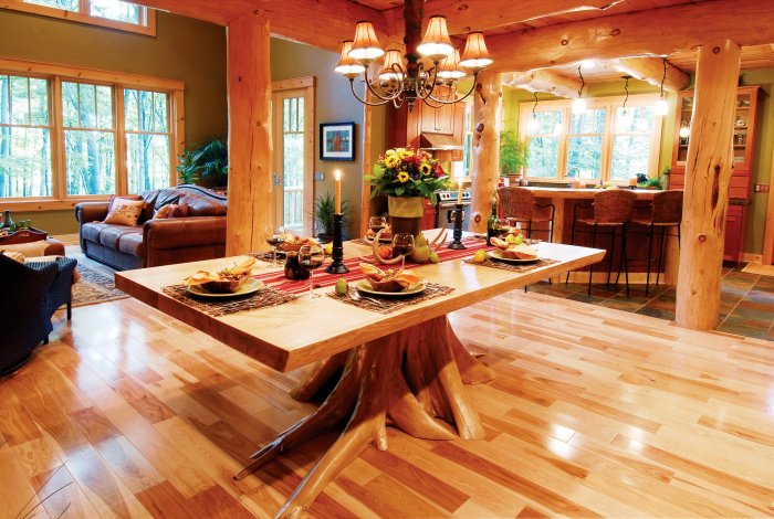 Интерьер дома Post and Beam