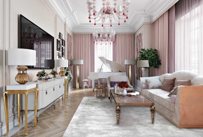 Классический ковер в интерьере