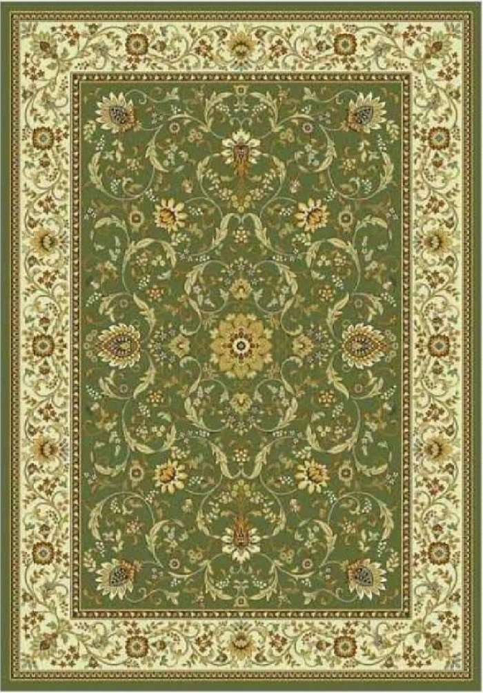 Ковер зеленый орнамент