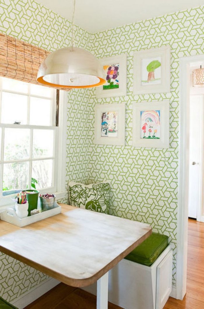 Стены на маленькой кухне