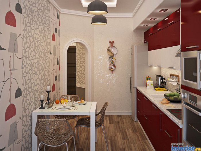 Стильные обои на кухню