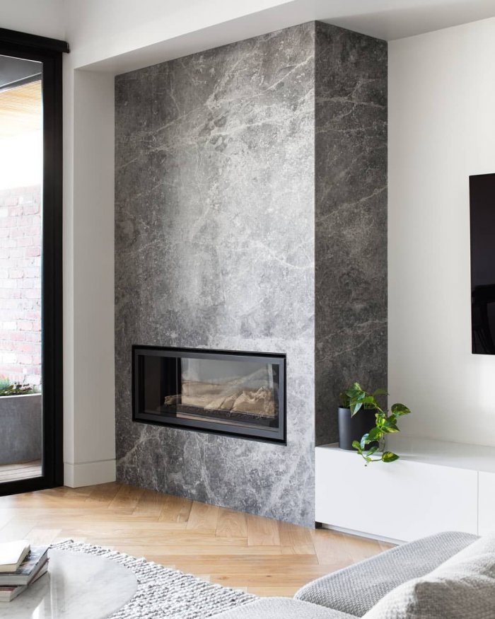 Камины из гипрока Отделанные венецианской штукатуркой