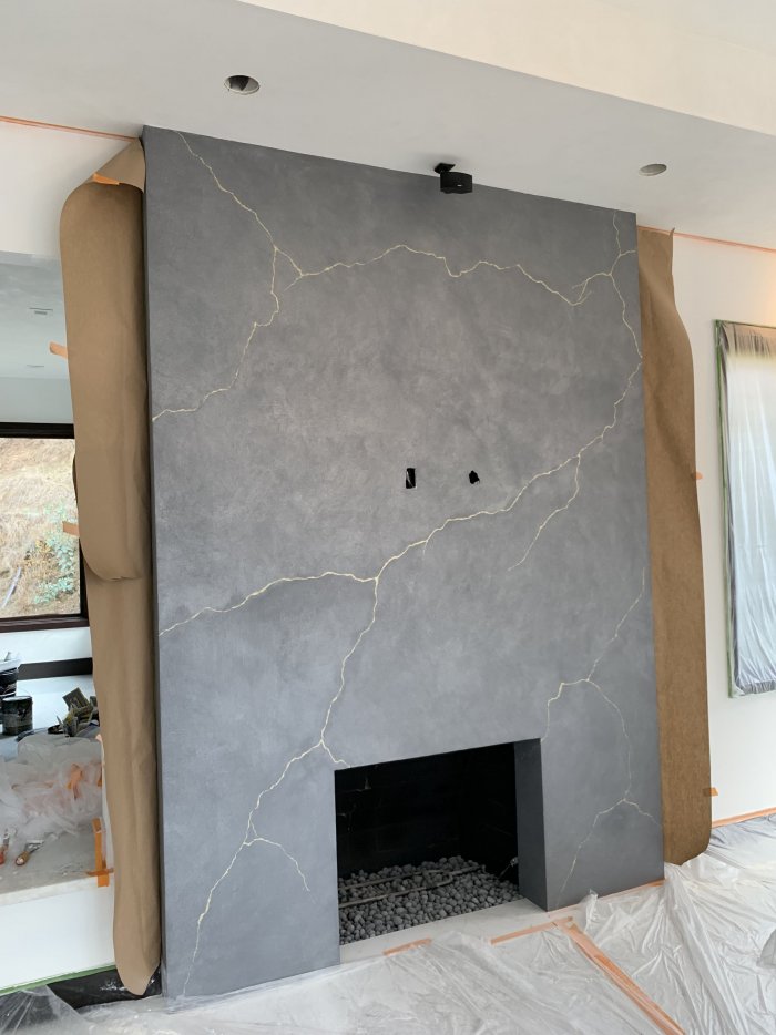 Венецианская штукатурка в современном интерьере