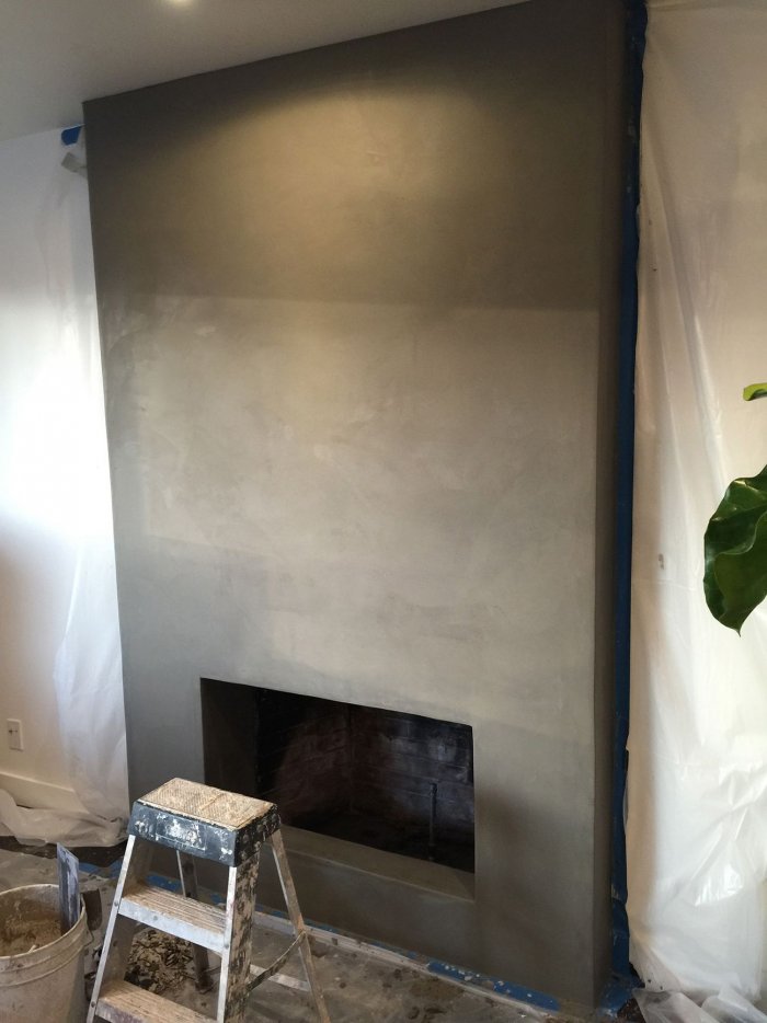 Покраска стен с патиной