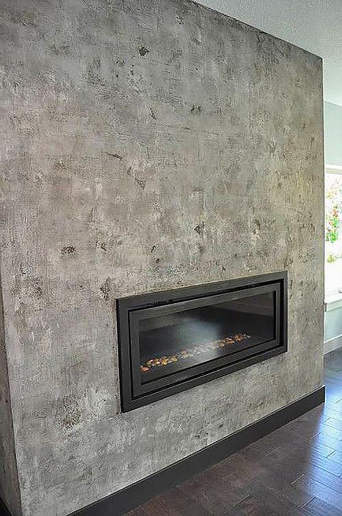 Камин оштукатуренный