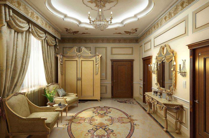 Роскошный интерьер квартир в классическом стиле